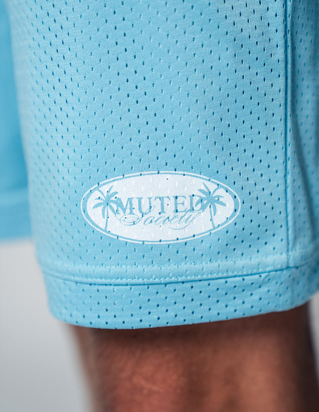 MUTED MESH SHORTS BLUE